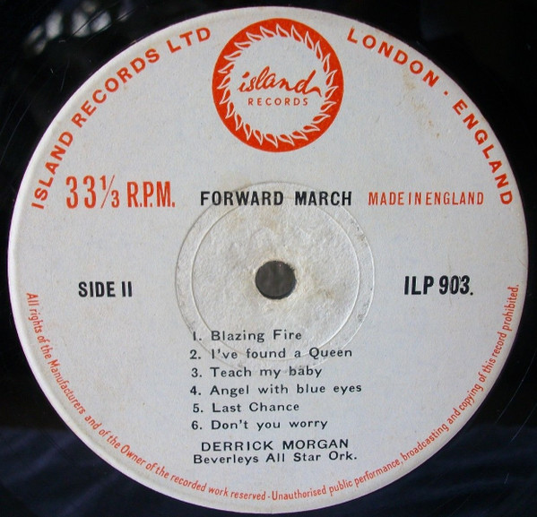label - Derrick Morgan - Forward March!