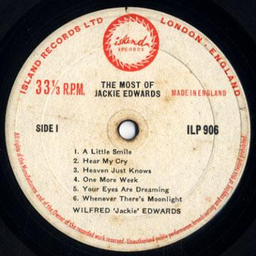 label - Jackie Edwards - The Most Of Jackie Edwards
