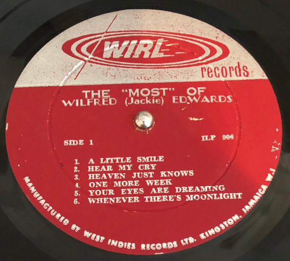 label - Jackie Edwards - The Most Of Jackie Edwards