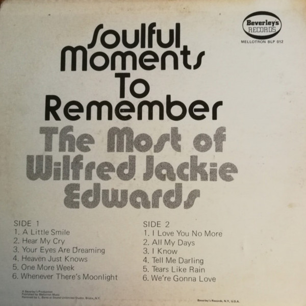 back - Jackie Edwards - The Most Of Jackie Edwards