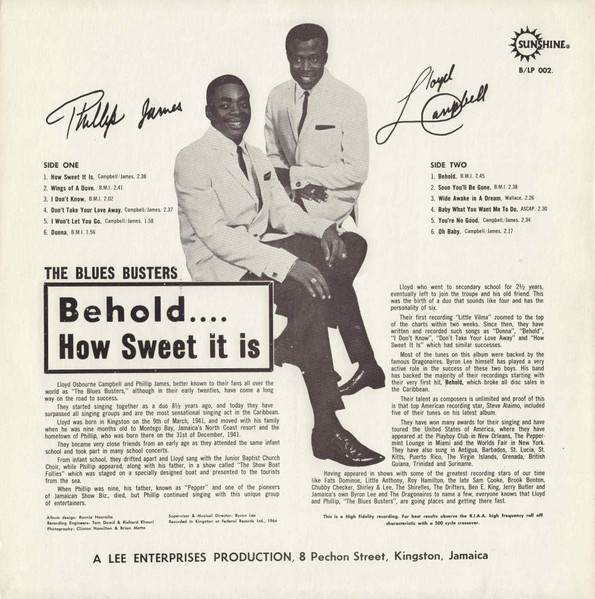 back - The Blues Busters - Behold... How Sweet It Is