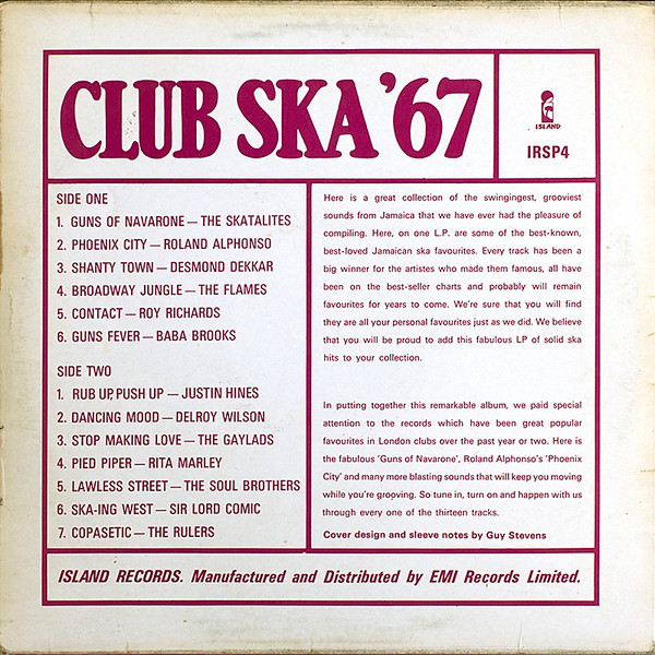 back - Various Artists - Club Ska '67