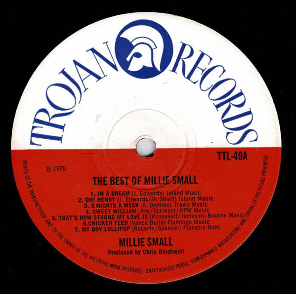 label - Millie Small - The Best Of Millie Small