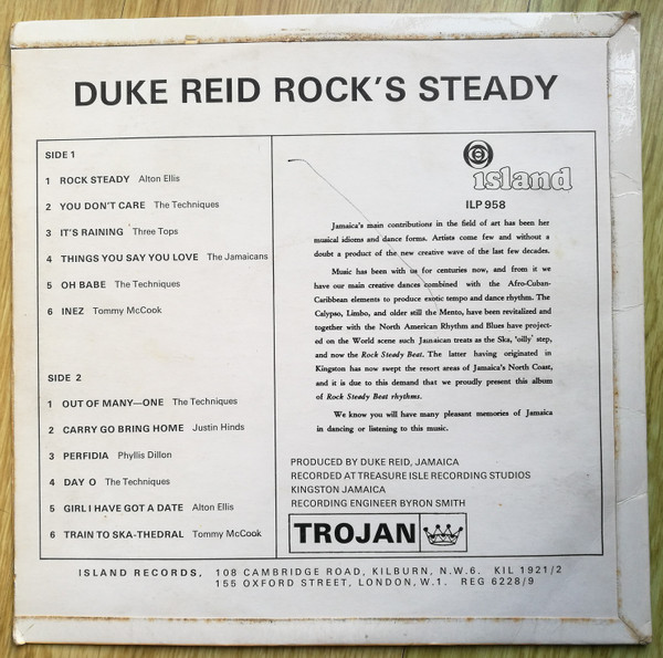 back - Various Artists - Duke Reid Rock's Steady