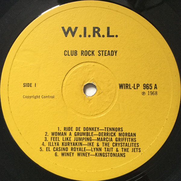 label - Various Artists - Club Rock Steady '68