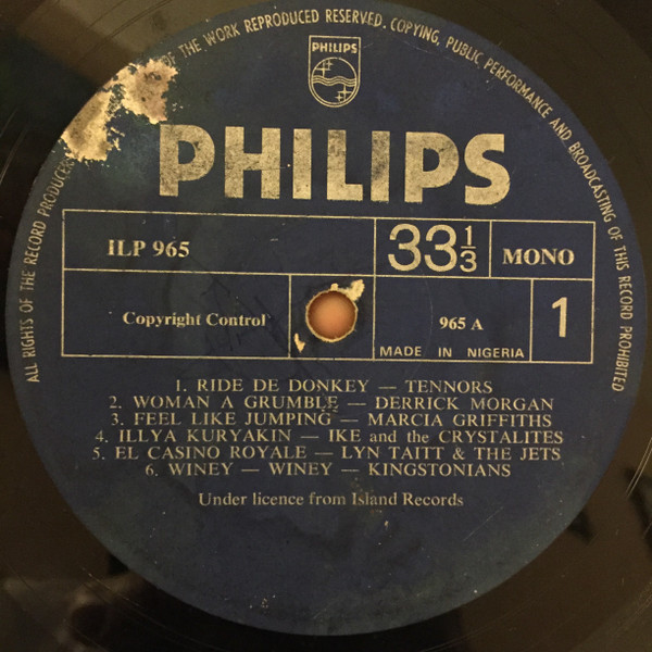 label - Various Artists - Club Rock Steady '68