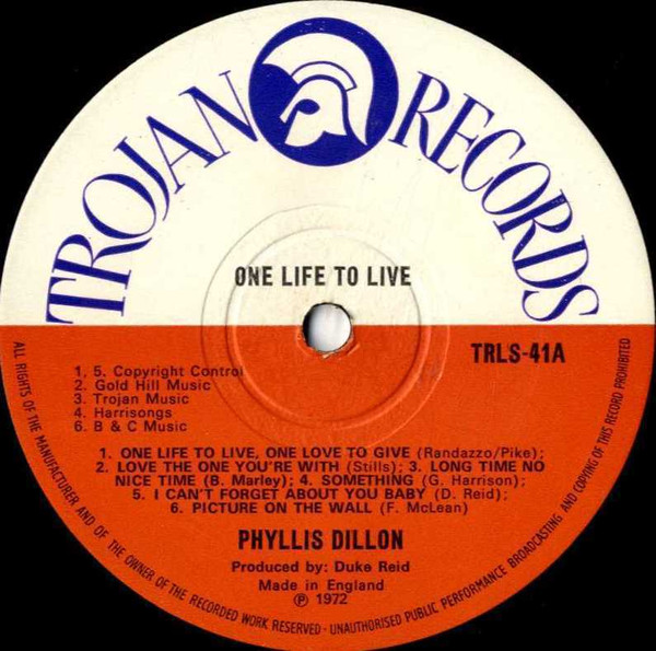 label - Phyllis Dillon - One Life To Live