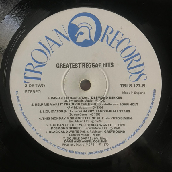 label - Various Artists - Greatest Original Reggae Hits