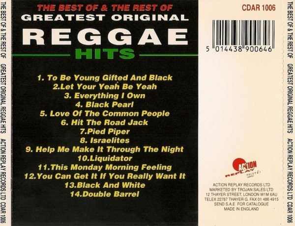 back - Various Artists - Greatest Original Reggae Hits