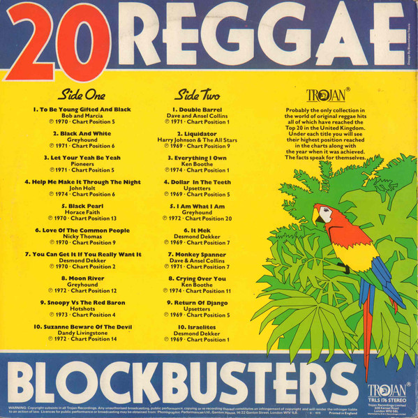 back - Various Artists - 20 Reggae Blockbusters