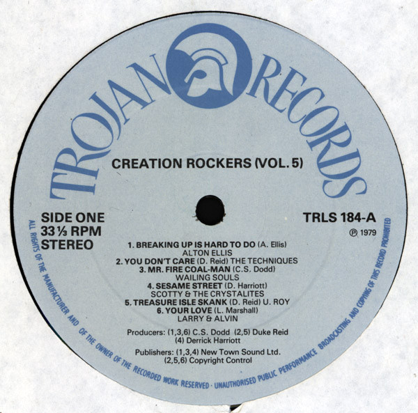 label - Various Artists - Creation Rockers Volume 5