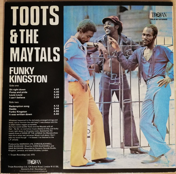 back - Toots Hibbert & The Maytals - Funky Kingston