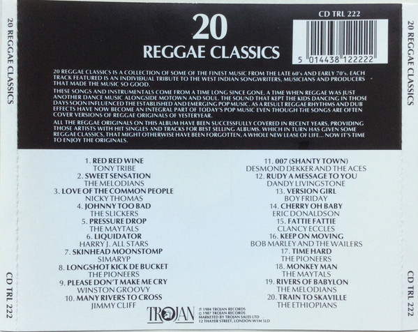 back - Various Artists - 20 Reggae Classics 