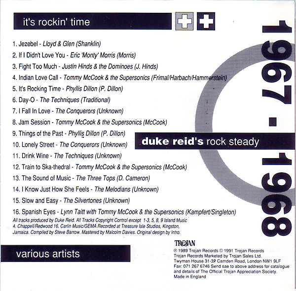 inner - Various Artists - It's Rockin' Time: Duke Reid's Rock Steady 1967 - 1968