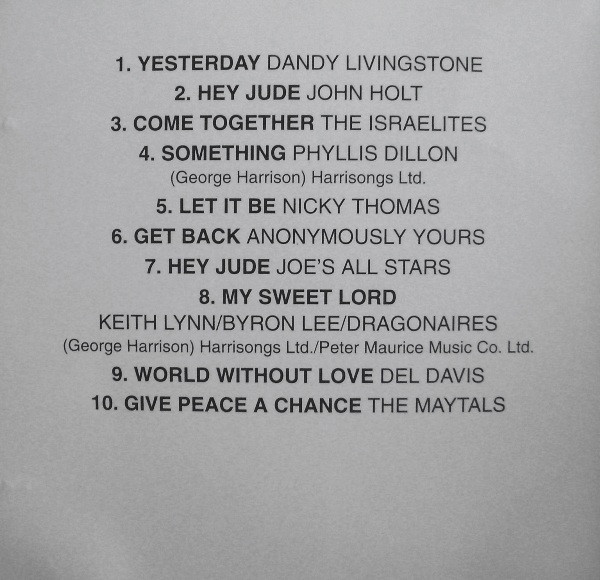 inner - Various Artists - Yesterday (16 Fab Beatles Reggae Classics)