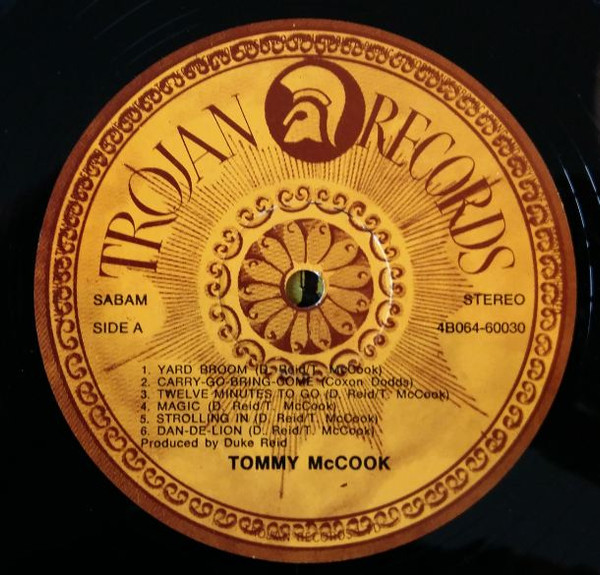 label - Tommy McCook & The Skatalites - Tommy McCook