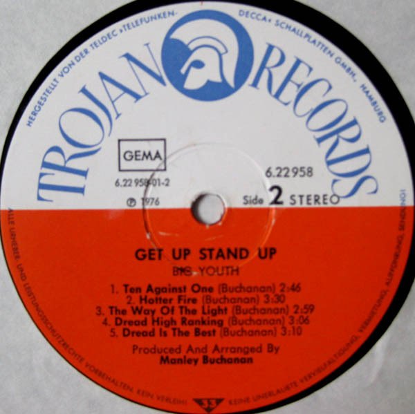 label - Big Youth - Get Up Stand Up