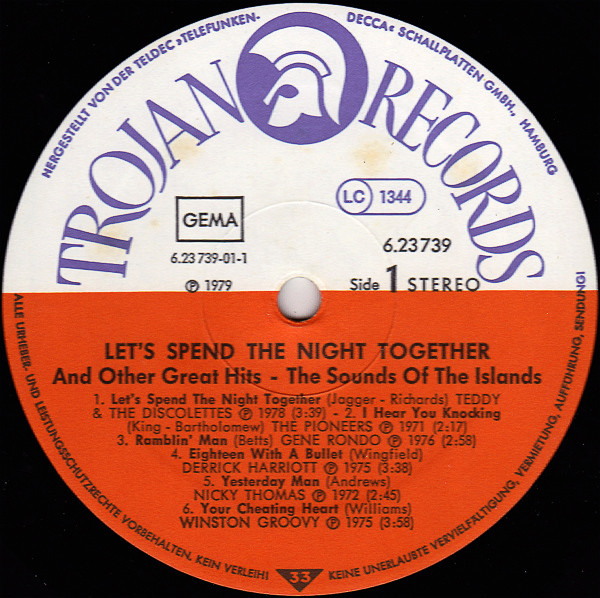 label - Various Artists - Let's Spend The Night Together And Other Great Hits