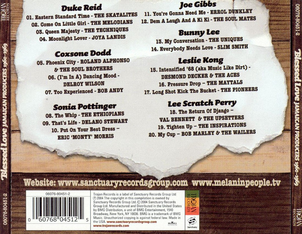 back - Various Artists - Blessed Love - Jamaican Producers 1960-1969