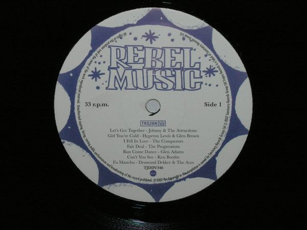label - Various Artists - Rebel Music (A Reggae Anthology - Volume 2)