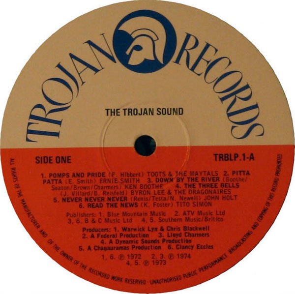 label - Various Artists - The Trojan Sound