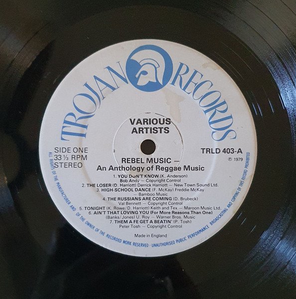 label - Various Artists - Rebel Music - An Anthology Of Reggae Music