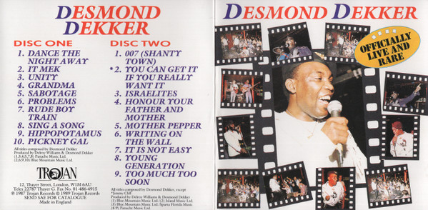 inner - Desmond Dekker - Officially Live And Rare