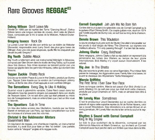 inner - Various Artists - Rare Grooves Reggae 03