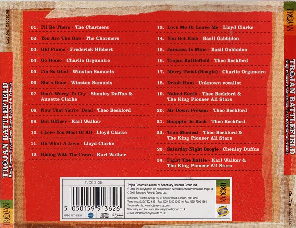 back - Theo Beckford & Friends - Trojan Battlefield