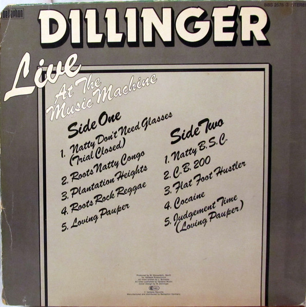 back - Dillinger - Live At The Music Machine
