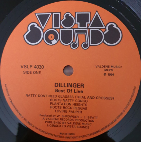 label - Dillinger - Best Of Live