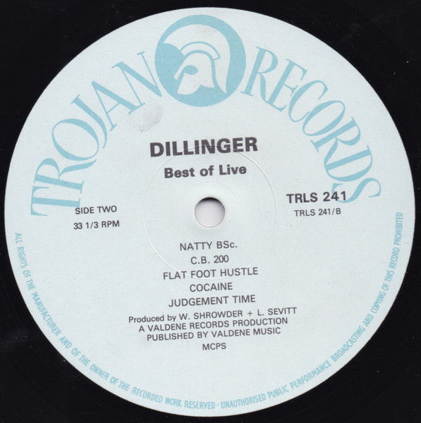 label - Dillinger - Best Of Live
