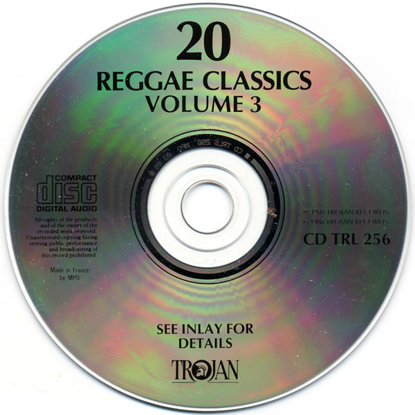 label - Various Artists - 20 Reggae Classics Volume 3