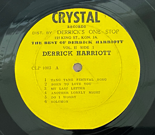 label - Derrick Harriott And The Crystalites - The Best Of Derrick Harriott Vol. 2