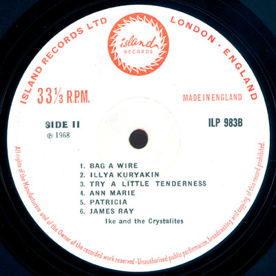 label - Derrick Harriott And The Crystalites - The Best Of Derrick Harriott Vol. 2
