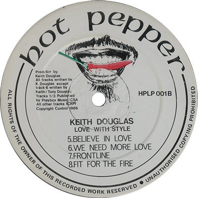 Hot Pepper label artwork