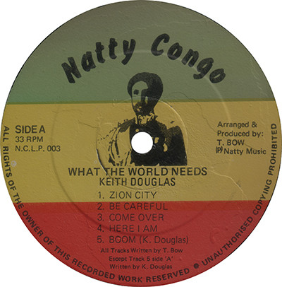 label - Keith Douglas - What The World Needs
