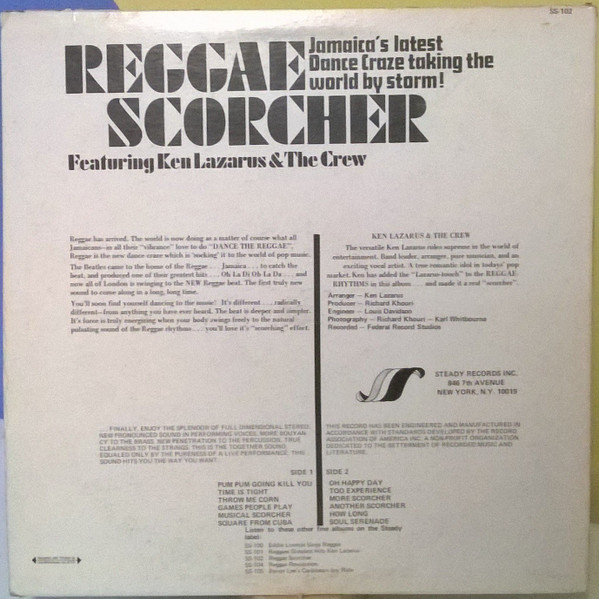 back - Ken Lazarus - Reggae Scorcher