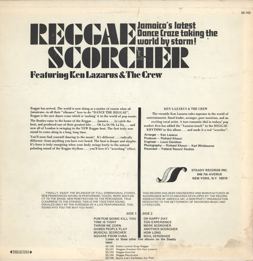 back - Ken Lazarus - Reggae Scorcher
