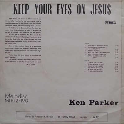 back - Ken Parker - Keep Your Eyes On Jesus