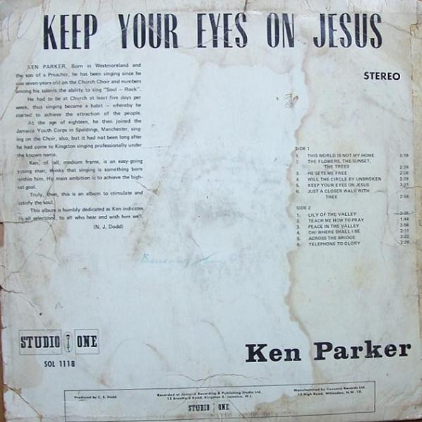 back - Ken Parker - Keep Your Eyes On Jesus