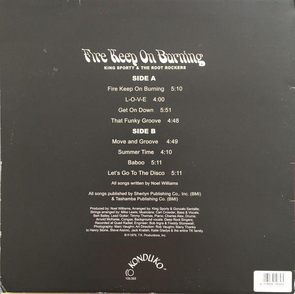back - King Sporty & The Root Rockers - Fire Keep On Burning