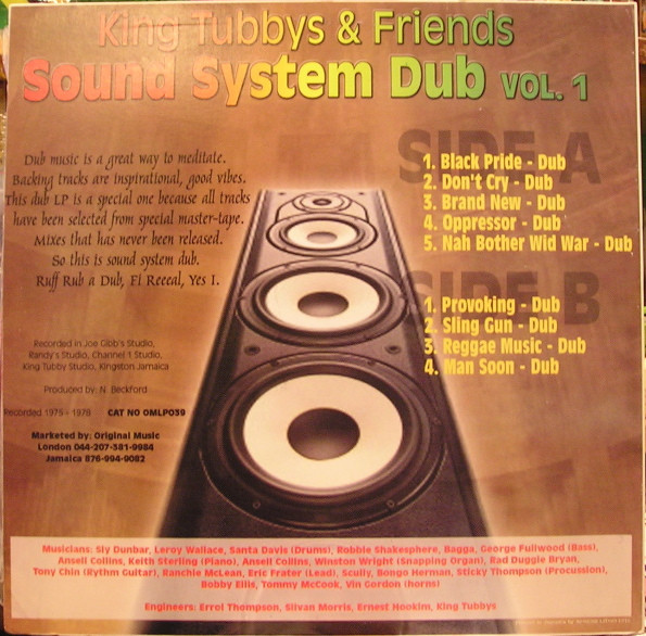 back - King Tubby & Friends - Sound System Dub Vol. 1