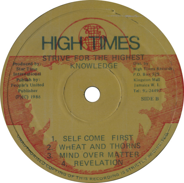label - Knowledge - Strive For The Highest