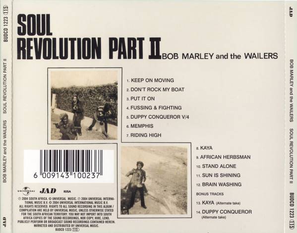 back - Bob Marley & The Wailers - Soul Revolution Part II