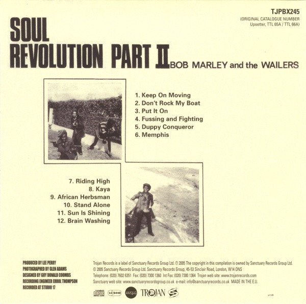 back - Bob Marley & The Wailers - Soul Revolution Part II