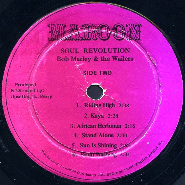 label - Bob Marley & The Wailers - Soul Revolution Part II