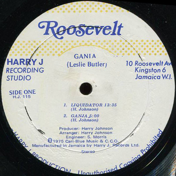 label - Leslie Butler - Ganja