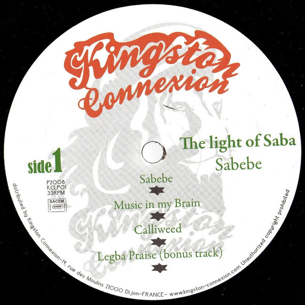 label - The Light Of Saba - Sabebe