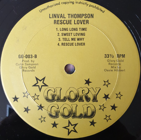 label - Linval Thompson - Rescue Lover